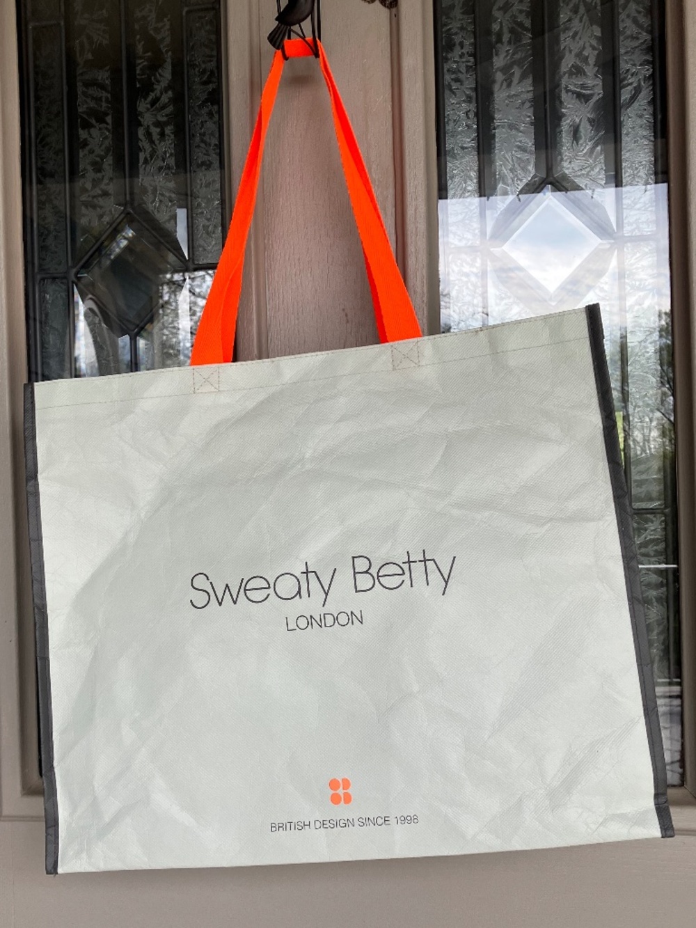 🇬🇧 SWEATY BETTY OF LONDON, LARGE TOTE BAG, FABRIC HANDLES 🇬🇧